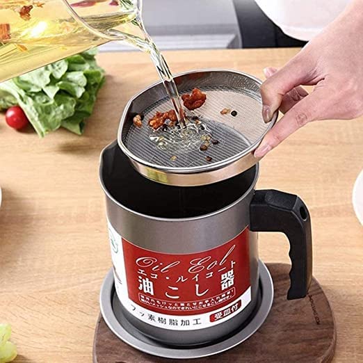 Cooking Oil Stainer Pot 1.5 Liter