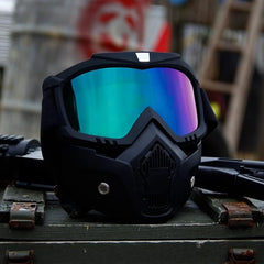 Motorcycle Helmet Mask, Windproof Motorcycle Riding Goggles, UV Protection Bike Mask