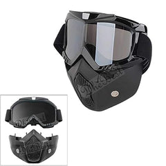 Motorcycle Helmet Mask, Windproof Motorcycle Riding Goggles, UV Protection Bike Mask