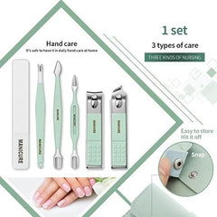 16pcs set Nail Cutter Set Stainless Steel Nail Clippers Set With Folding Bag Cutter Kits Scissors Makeup Beauty Tool