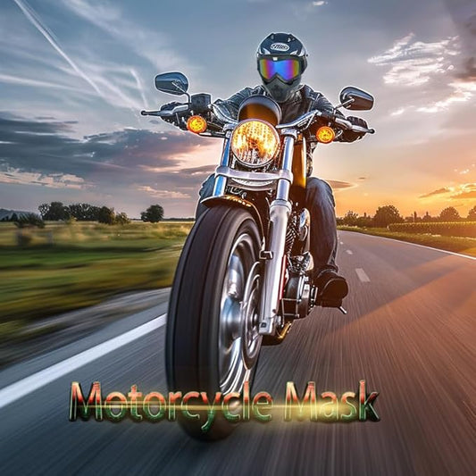 Motorcycle Helmet Mask, Windproof Motorcycle Riding Goggles, UV Protection Bike Mask