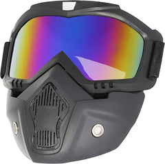 Motorcycle Helmet Mask, Windproof Motorcycle Riding Goggles, UV Protection Bike Mask