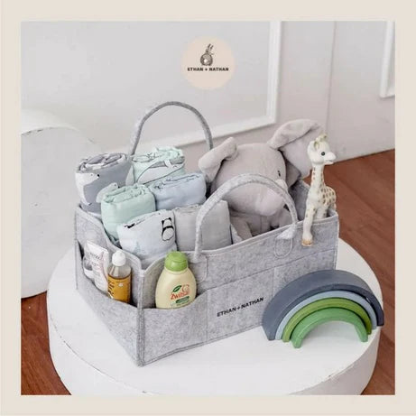 Caddy Organiser – Sturdy 3mm Thick Portable Baby Diaper Bag For Storage