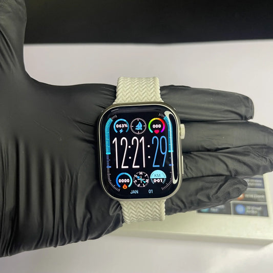 HK9 Pro Max Plus Smart Watch – Series 9 Smartwatch With Super AMOLED Display, Picture Gallery, Earbuds Connectivity & Smart Island