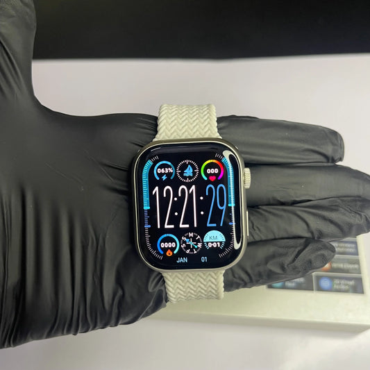 HK9 Pro Max Plus Smart Watch – Series 9 Smartwatch With Super AMOLED Display, Picture Gallery, Earbuds Connectivity & Smart Island