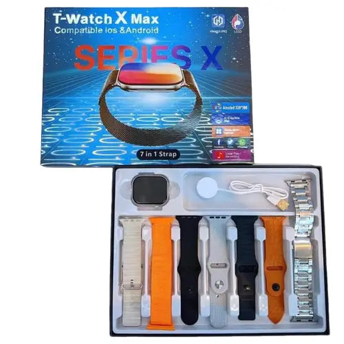 T-Watch X Max Smart Watch – Super AMOLED Display with AI Assistance